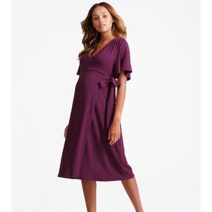 Maternity wrap dress